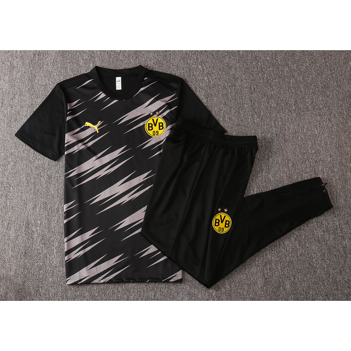 Chandal del Borussia Dortmund Manga Corta 2020-2021 Negro